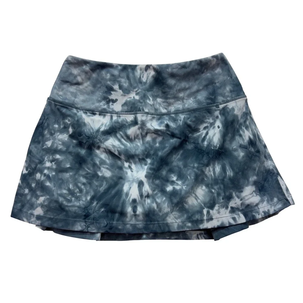 Soothfeel Skort Women S Blue Tie Dye Pleated Athletic Tennis Golf Skirt‎ Pocket